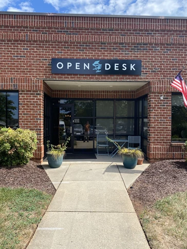 Metal Building Sign - Open Desk - Wake Forest, NC