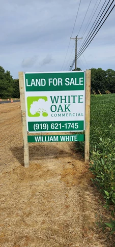 Post & Panel Sign - White Oak Realty - Clayton, NC