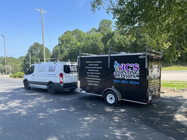 Truck & Trailer Graphics - Vic's Painting - Raleigh, NC